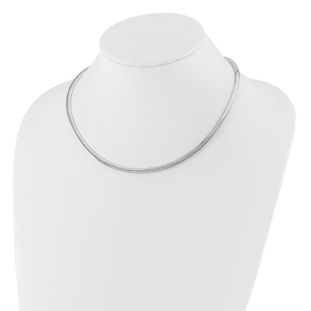 4mm Reversible Omega Necklace - 16.92-19.59g