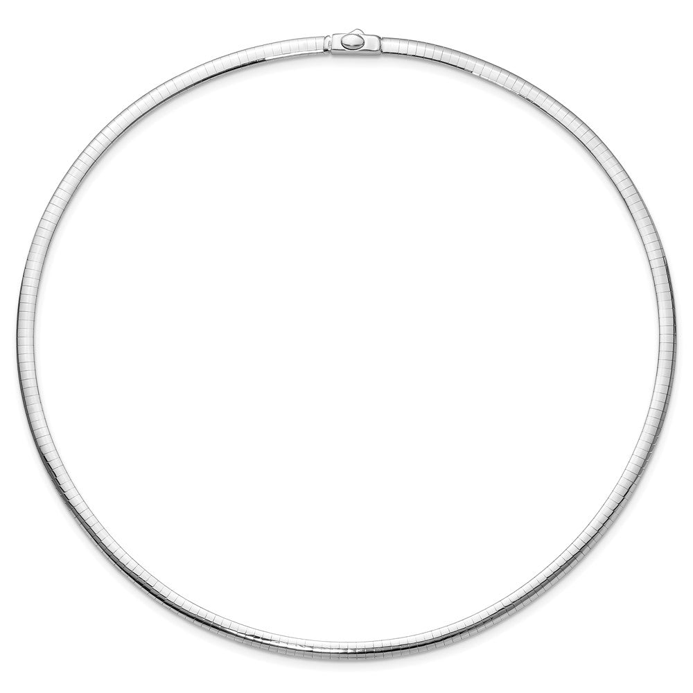4mm Reversible Omega Necklace - 16.92-19.59g