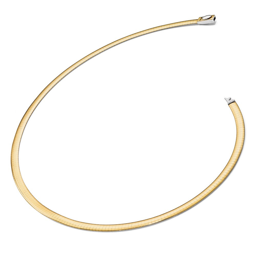 4mm Reversible Omega Necklace - 16.92-19.59g