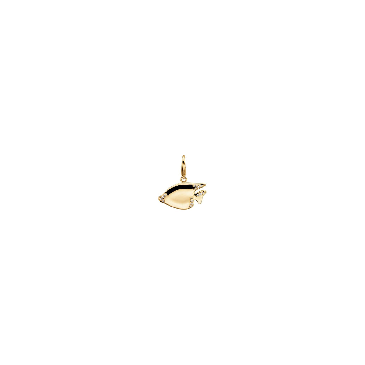 0.06 CTW Natural Diamond Sunfish Charm/Pendant