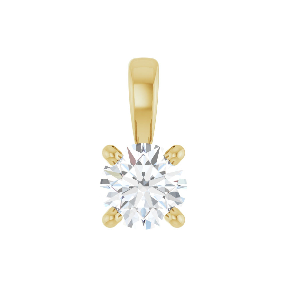 1/4 CT Natural Diamond Pendant - White Gold