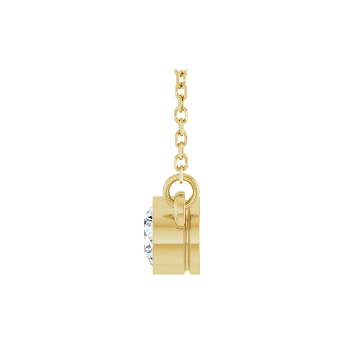 1/3 CT Natural Diamond Solitaire 18" Necklace