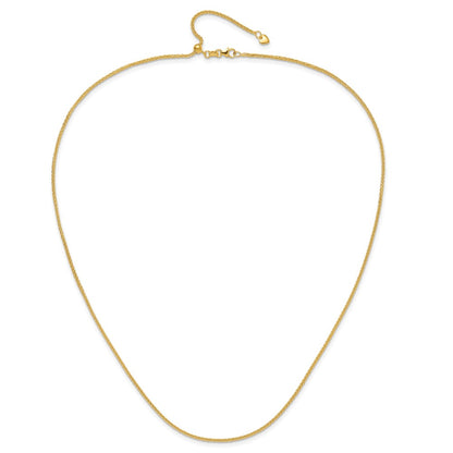 Adjustable 1.5mm Wheat Chain - Yellow Gold