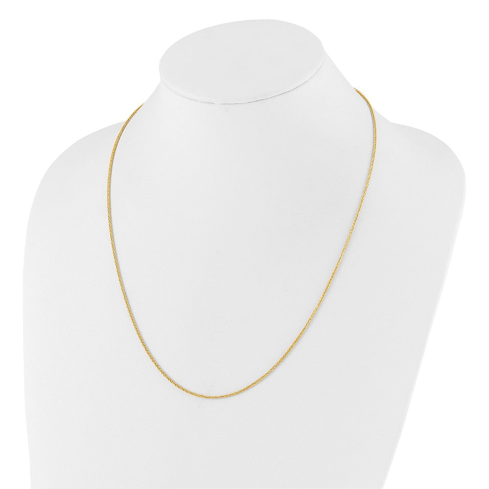 Adjustable 1.5mm Wheat Chain - Yellow Gold