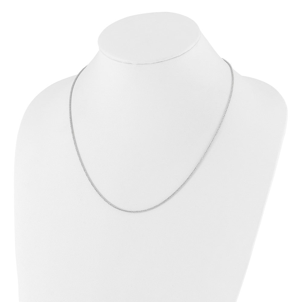 Adjustable 1.5mm Wheat Chain 22" - White Gold