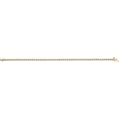 2 1/4 CTW Natural Diamond Line 7 1/4" Line Bracelet