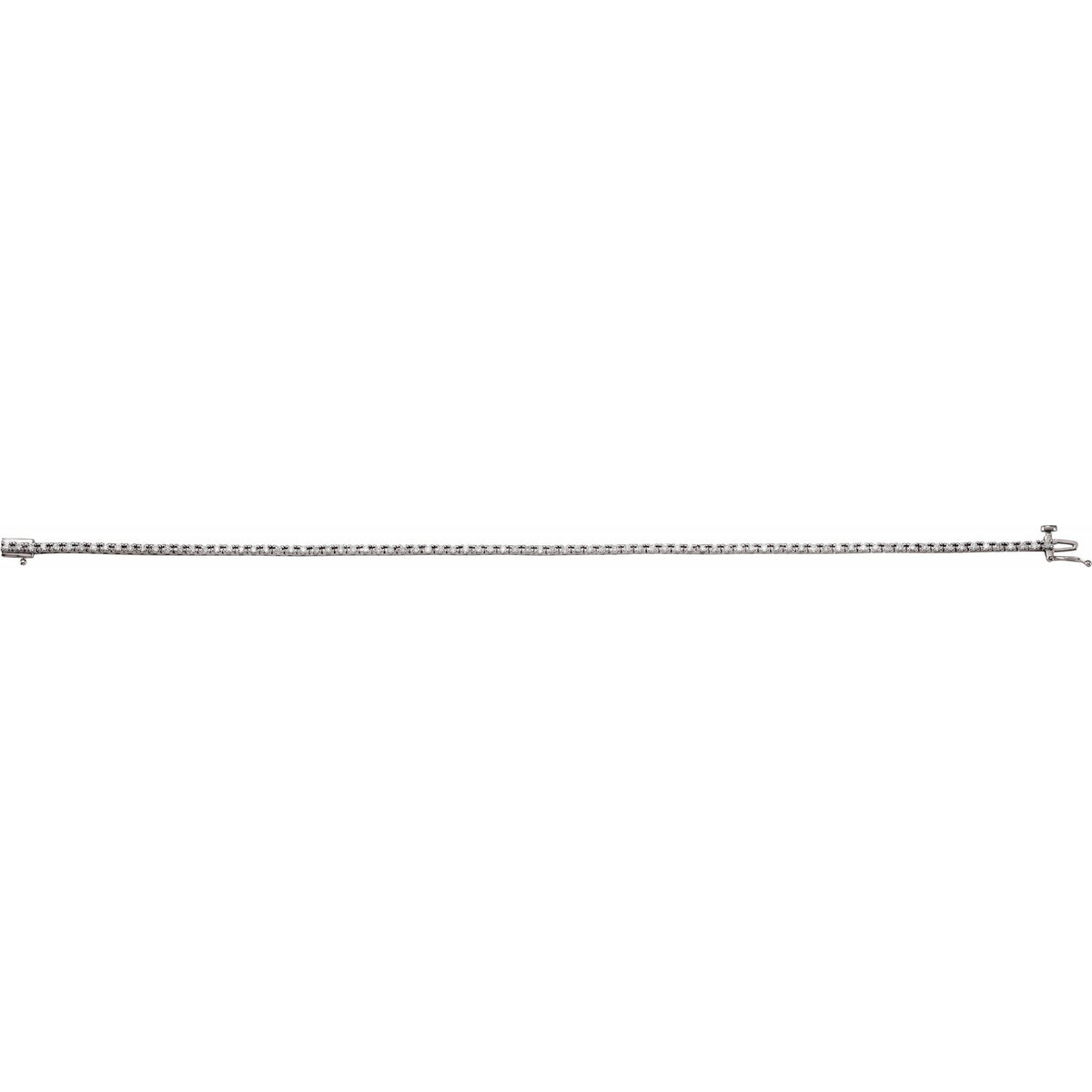 7/8 CTW Natural Diamond Line 7 1/4" Bracelet