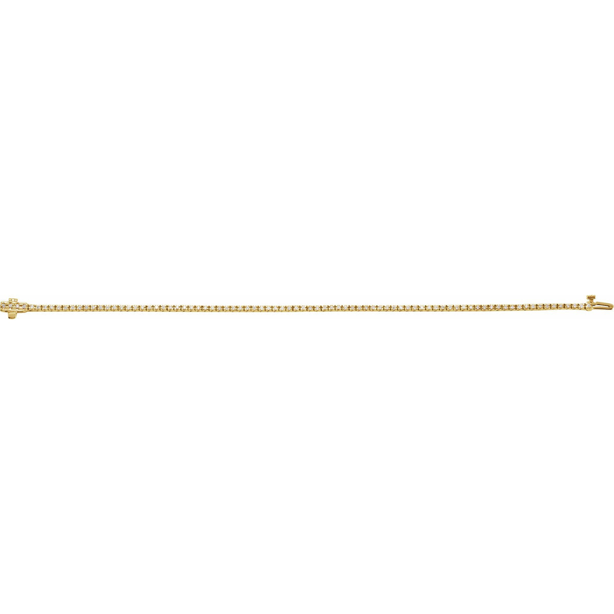7/8 CTW Natural Diamond Line 7 1/4" Bracelet