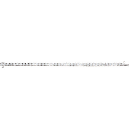 9 1/6 CTW Natural Diamond Line 7 1/4" Bracelet