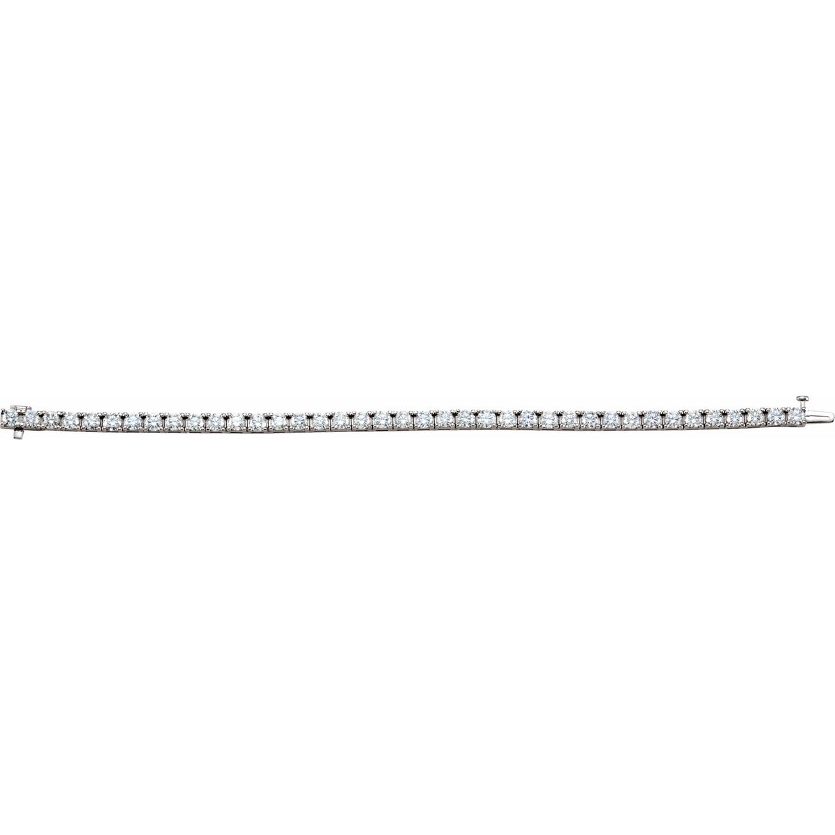 10 1/2 CTW Natural Diamond Line 7 1/4" Bracelet