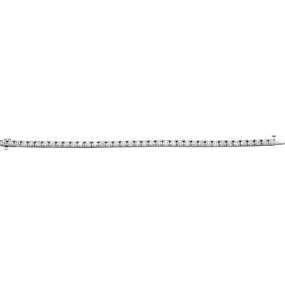 10 1/2 CTW Natural Diamond Line 7 1/4" Bracelet