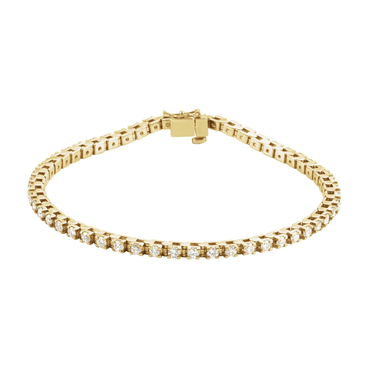 2 1/8 CTW Natural Diamond Line 7" Bracelet