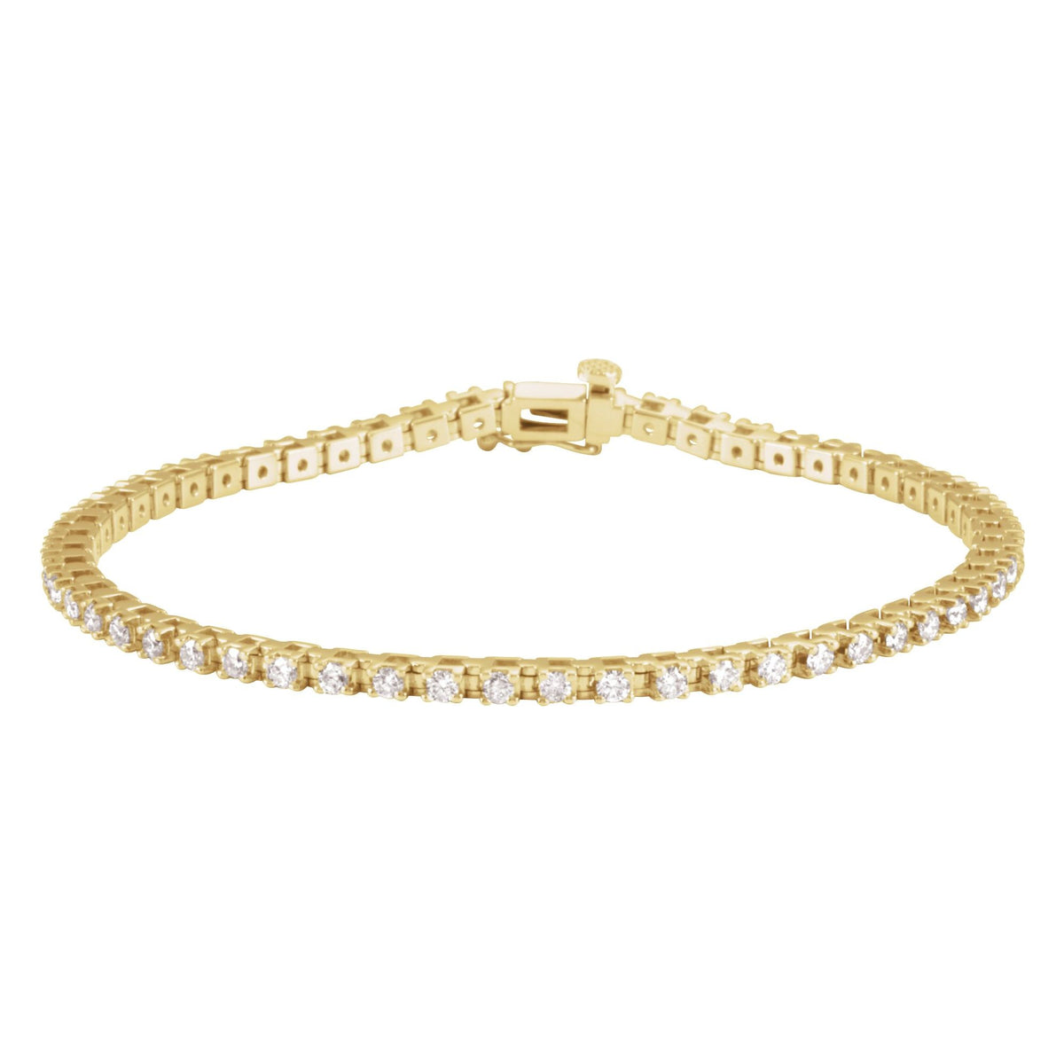 2 1/4 CTW Natural Diamond Line 7 1/4" Line Bracelet