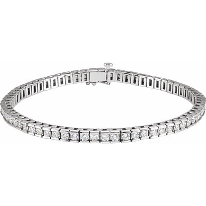 4 CTW Natural Diamond Line 7 1/4" Bracelet