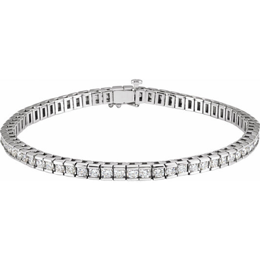 4 CTW Natural Diamond Line 7 1/4" Bracelet