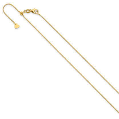 Adjustable .7mm Baby Box Chain 22"