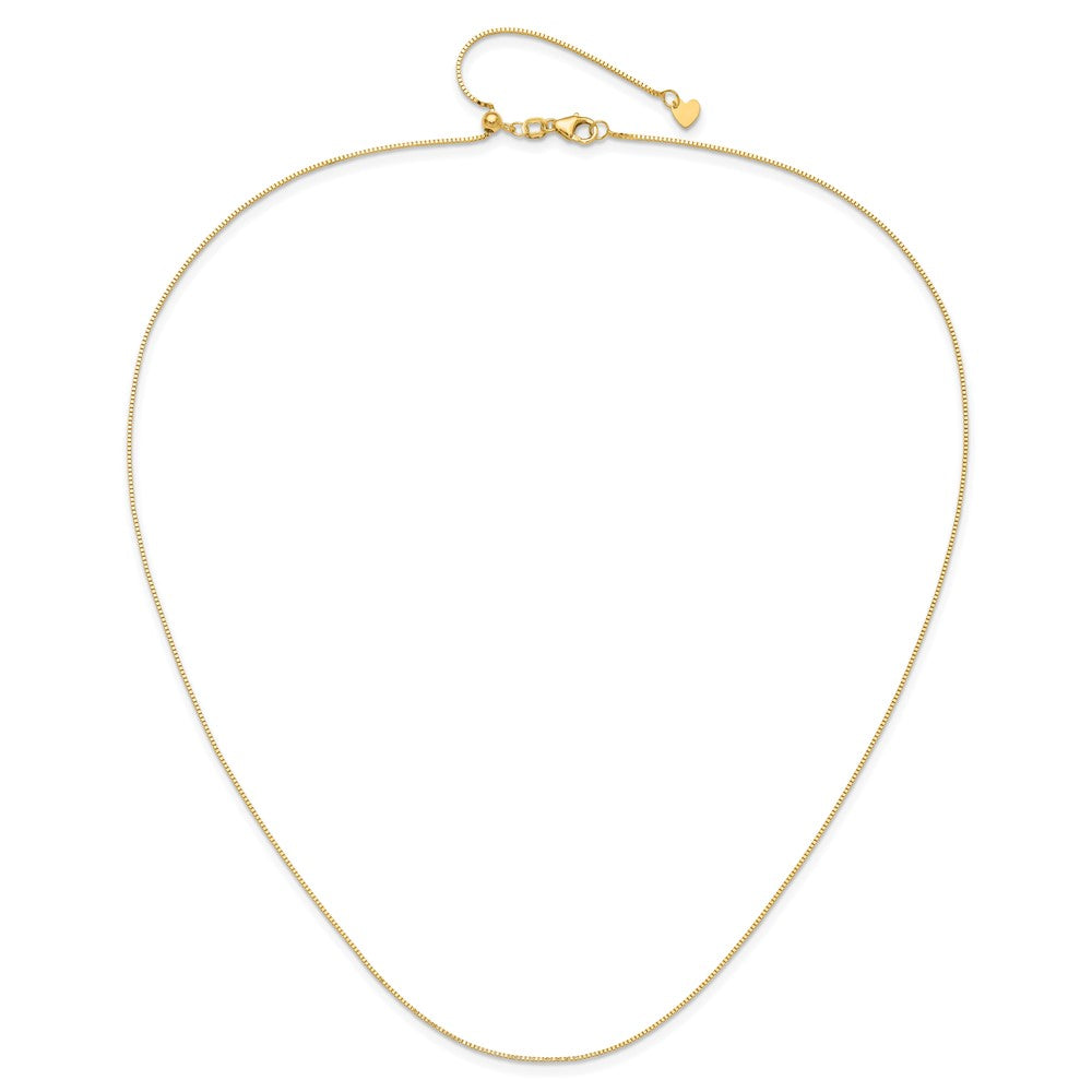 Adjustable .7mm Baby Box Chain 22"