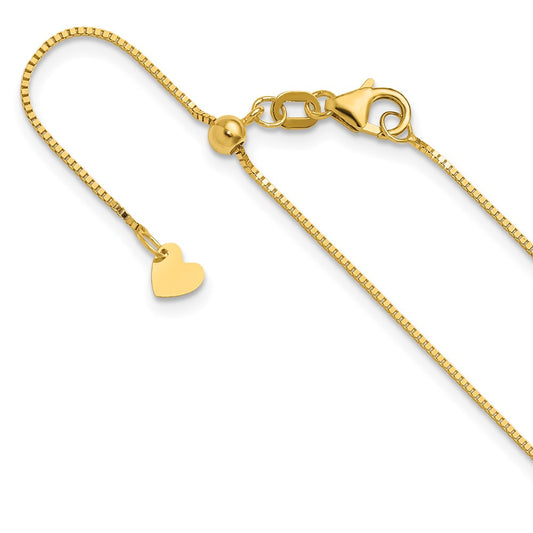 Adjustable .7mm Baby Box Chain 22"