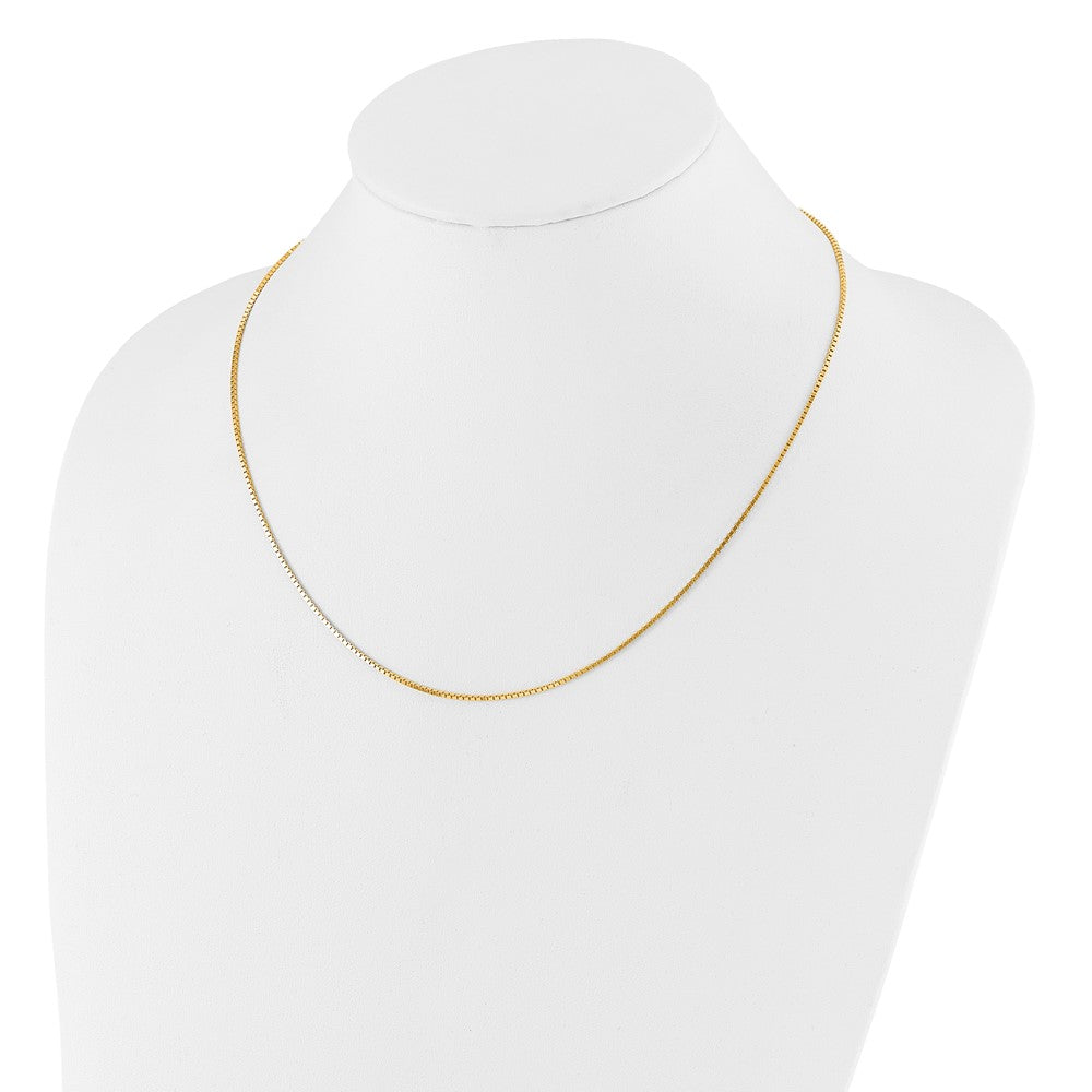 Adjustable 1.2mm Box Chain - Yellow Gold