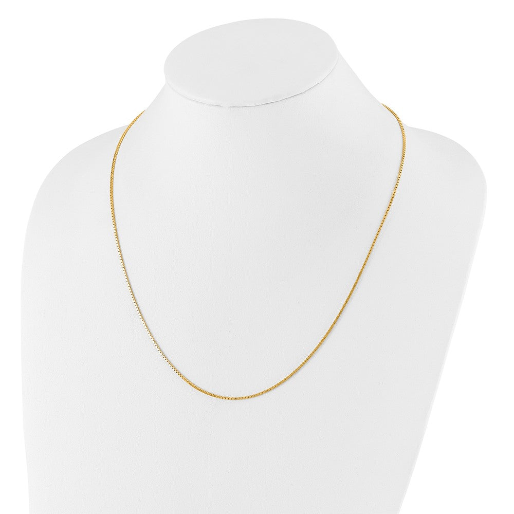 Adjustable 1.2mm Box Chain - Yellow Gold