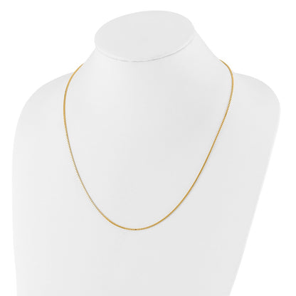 Adjustable 1.2mm Box Chain - Yellow Gold
