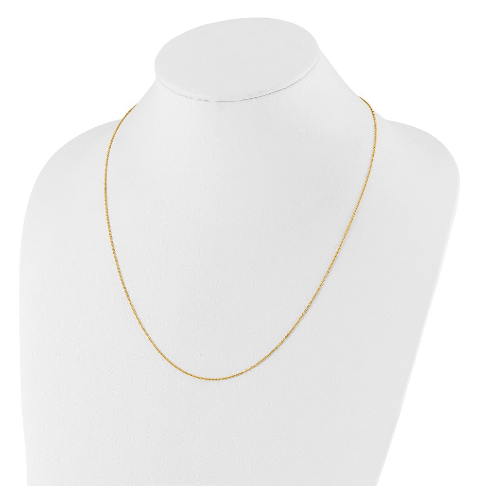 Adjustable 1.25mm Flat Cable Chain - Yellow Gold