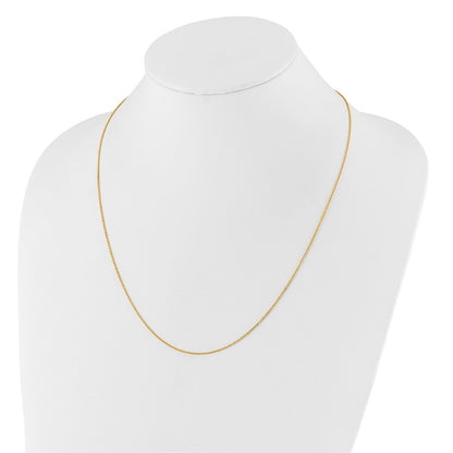 Adjustable 1.25mm Flat Cable Chain - Yellow Gold