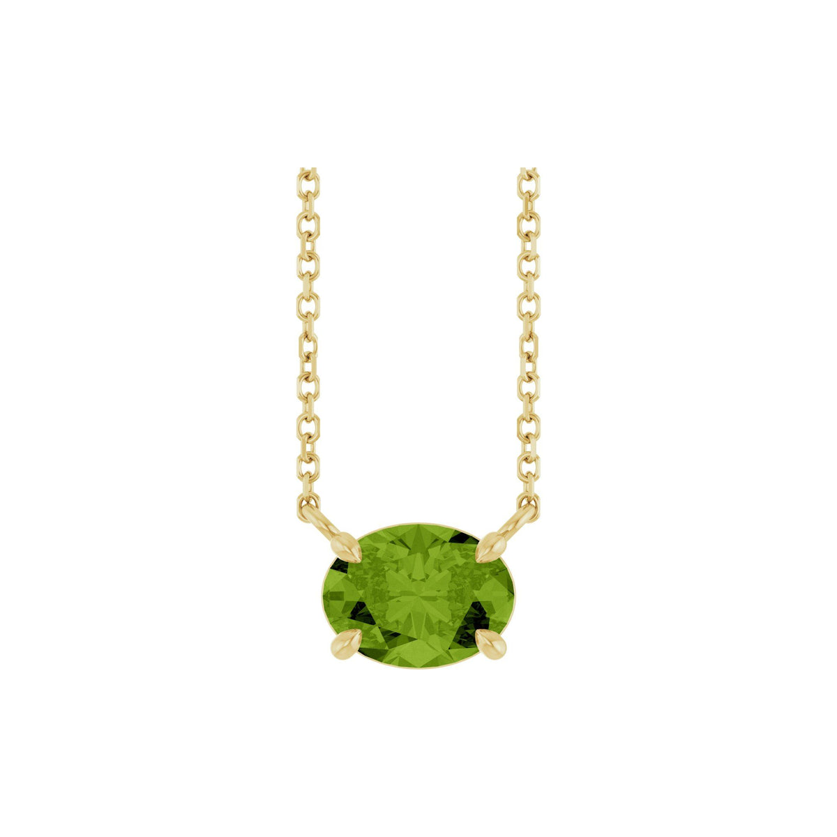 Natural Peridot 18" Necklace 2