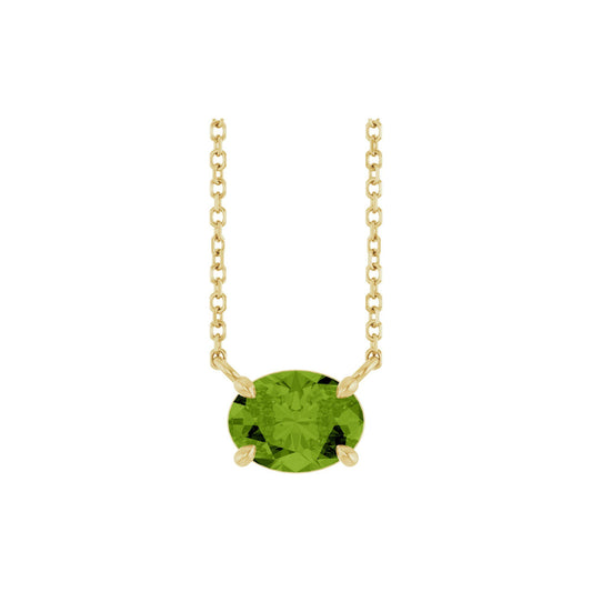 Natural Peridot 18" Necklace 2