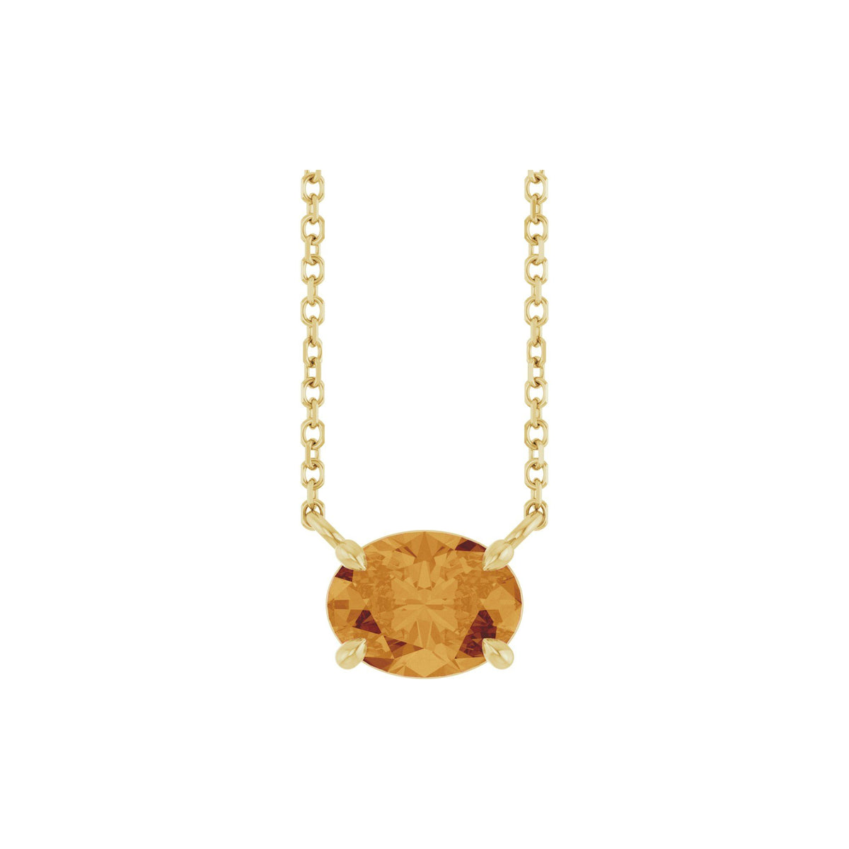 Natural Citrine 18" Necklace 2
