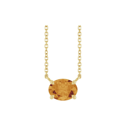 Natural Citrine 18" Necklace 2