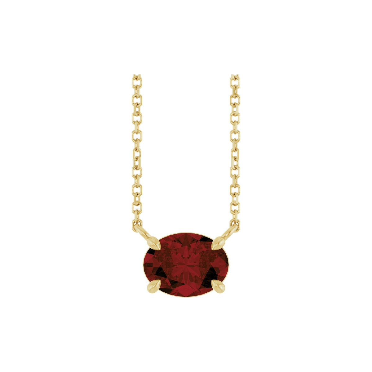 Natural Mozambique Garnet 18" Necklace