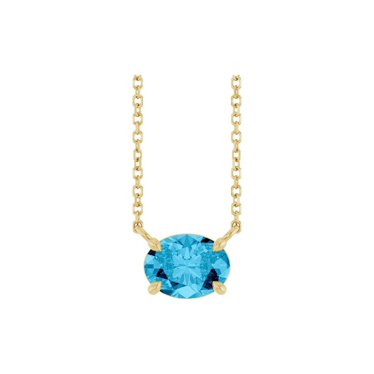 Natural Aquamarine 18" Necklace 2
