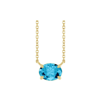 Natural Aquamarine 18" Necklace 2