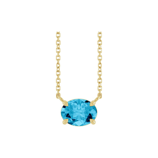 Natural Aquamarine 18" Necklace 2
