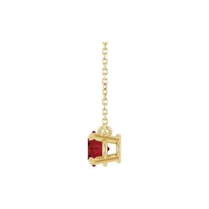 Natural Mozambique Garnet 18" Necklace