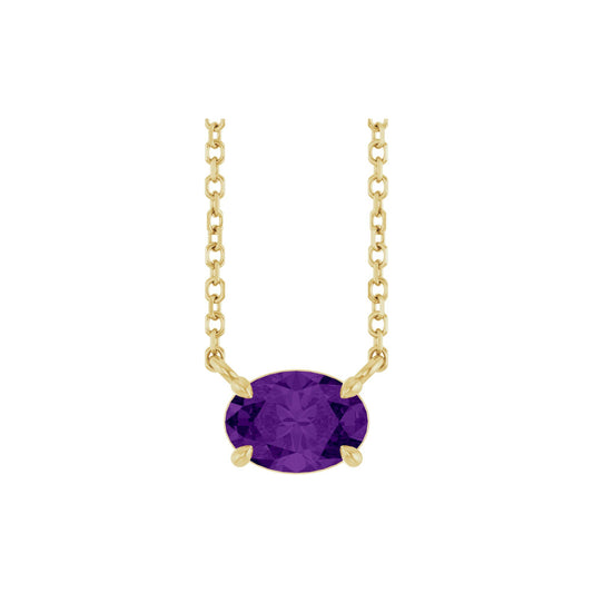 Natural Amethyst 18" Necklace 2