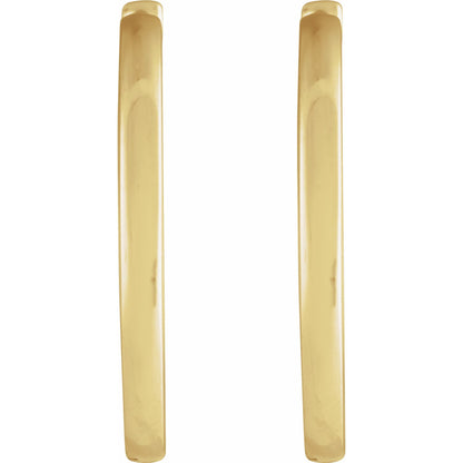Hinged 18 mm Hoop Earrings
