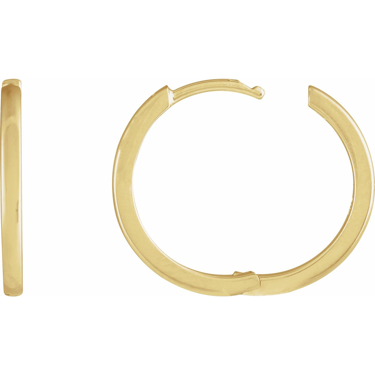 Hinged 18 mm Hoop Earrings