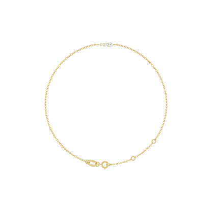 Natural Diamond Graduated Link Bracelet