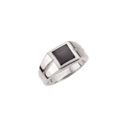 Natural Black Onyx Ring
