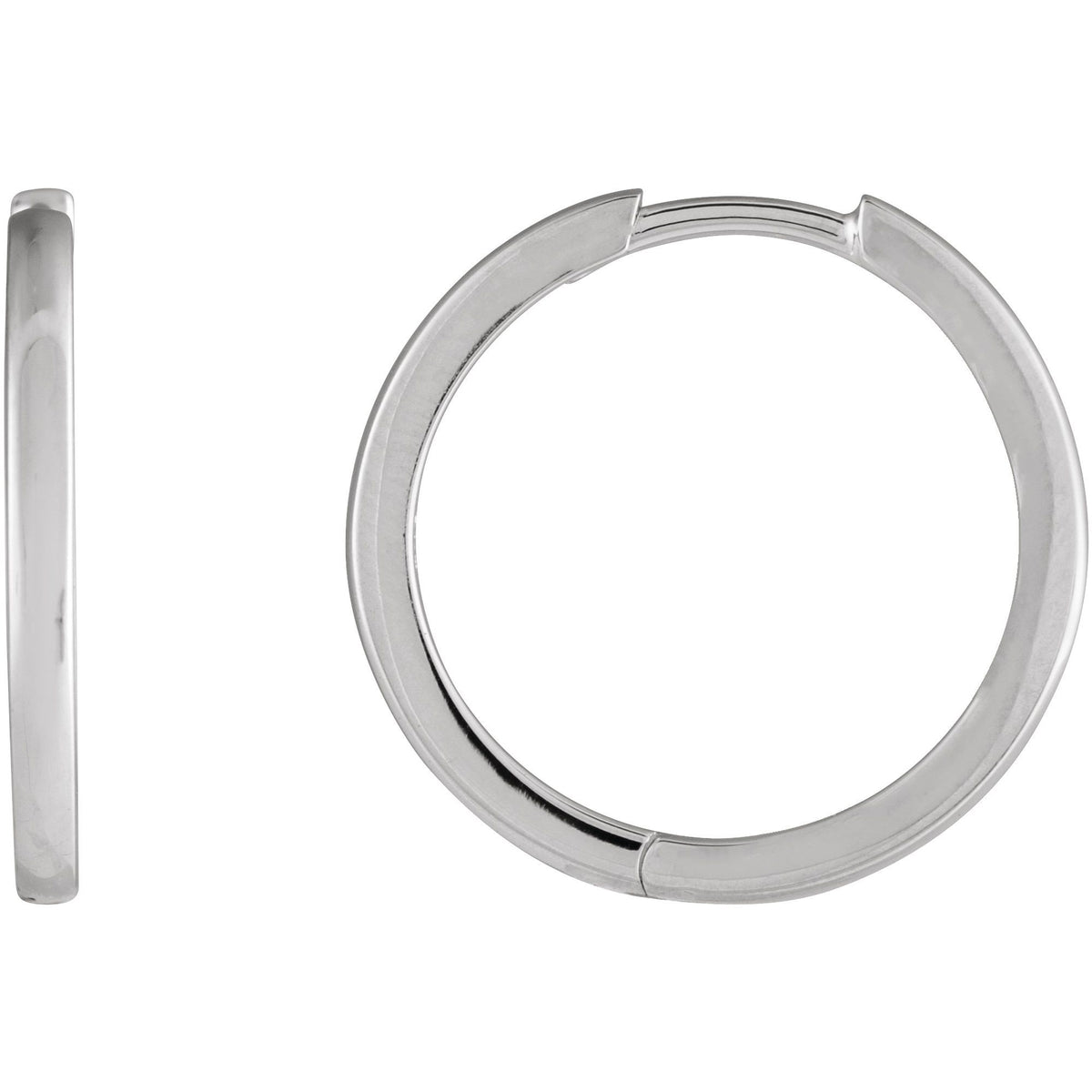 Hinged 18 mm Hoop Earrings