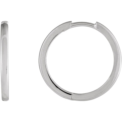 Hinged 18 mm Hoop Earrings