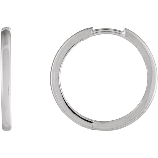 Hinged 18 mm Hoop Earrings