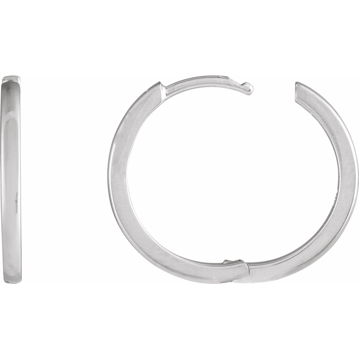 Hinged 18 mm Hoop Earrings