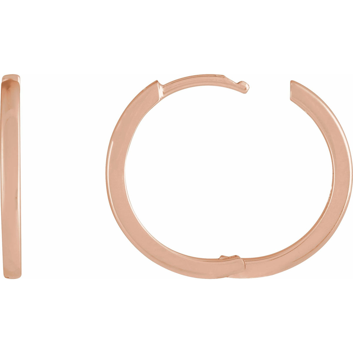 Hinged 18 mm Hoop Earrings