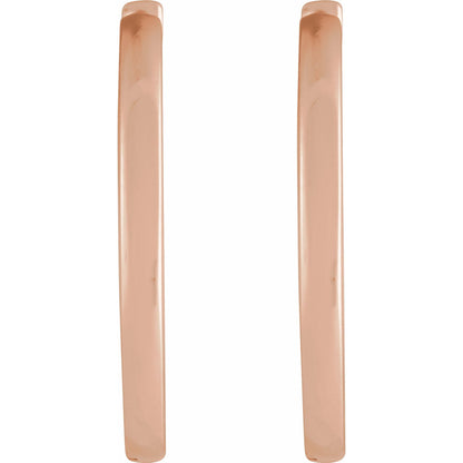 Hinged 18 mm Hoop Earrings