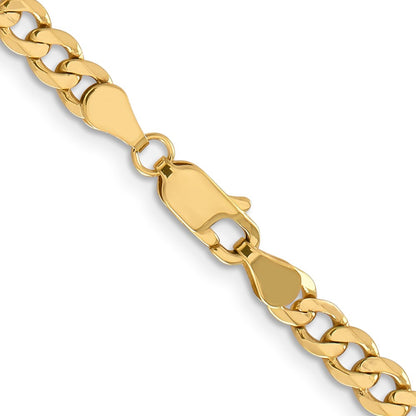 5mm Flat Figaro Chain - Yellow Gold