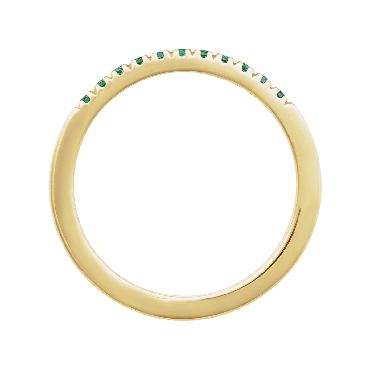 Natural Emerald Stackable Ring