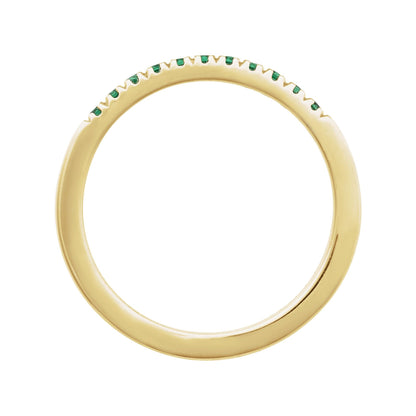 Natural Emerald Stackable Ring